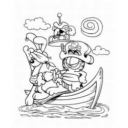 Раскраска: Пиратский корабль (транспорт) #138407 - Бесплатные раскраски для печати