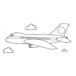 Раскраска: самолет (транспорт) #134799 - Бесплатные раскраски для печати