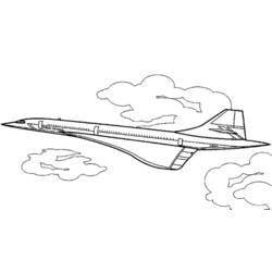 Раскраска: самолет (транспорт) #134852 - Бесплатные раскраски для печати