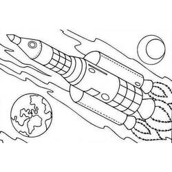 Раскраска: ракета (транспорт) #140096 - Бесплатные раскраски для печати