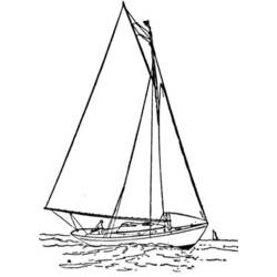 Раскраска: яхта (транспорт) #143572 - Бесплатные раскраски для печати