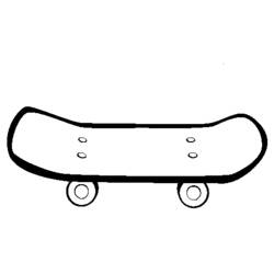 Раскраска: Скейтборд / Скейтборд (транспорт) #139284 - Бесплатные раскраски для печати