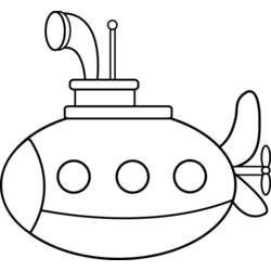 Раскраска: подводная лодка (транспорт) #137693 - Бесплатные раскраски для печати