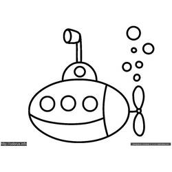 Раскраска: подводная лодка (транспорт) #137708 - Бесплатные раскраски для печати