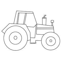 Раскраска: трактор (транспорт) #141934 - Бесплатные раскраски для печати