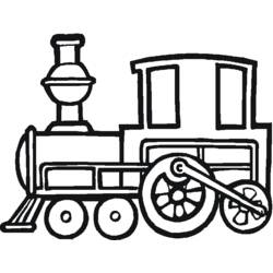 Раскраска: Поезд / Локомотив (транспорт) #135042 - Бесплатные раскраски для печати