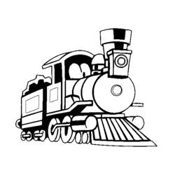 Раскраска: Поезд / Локомотив (транспорт) #135139 - Бесплатные раскраски для печати