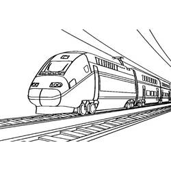 Раскраска: Поезд / Локомотив (транспорт) #135172 - Бесплатные раскраски для печати