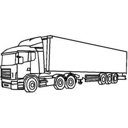 Раскраска: грузовик (транспорт) #135652 - Бесплатные раскраски для печати