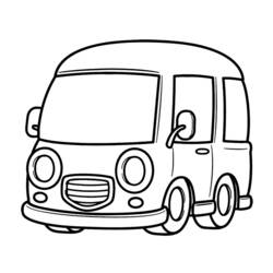 Раскраска: фургон (транспорт) #145095 - Бесплатные раскраски для печати