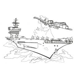 Раскраска: Военная лодка (транспорт) #138668 - Бесплатные раскраски для печати