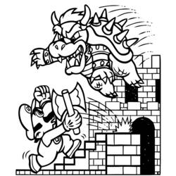 Раскраска: Super Mario Bros (Видео игры) #153568 - Бесплатные раскраски для печати